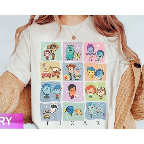 Gildan Other - Disney Pixar Movies Frame Shirt Pixar Characters Shirt